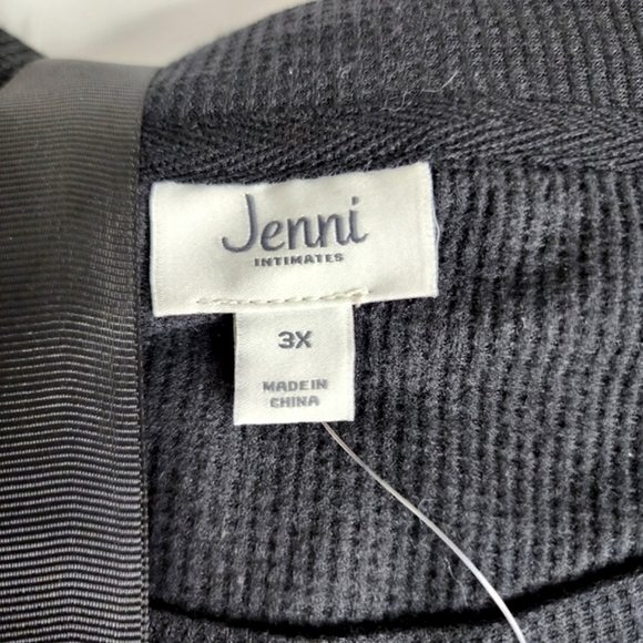 Jenni Intimates Sleepwear Top & Pants 2pc Set Black Tie Dye Size 3X 22/24 NWT - Picture 6 of 15